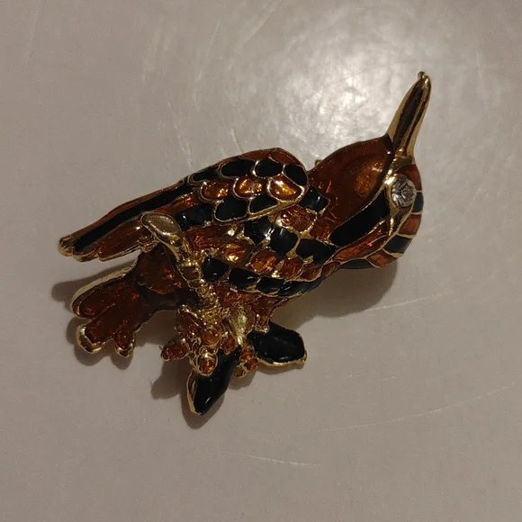 Bird On A Branch Brooch - Picture 2 of 5